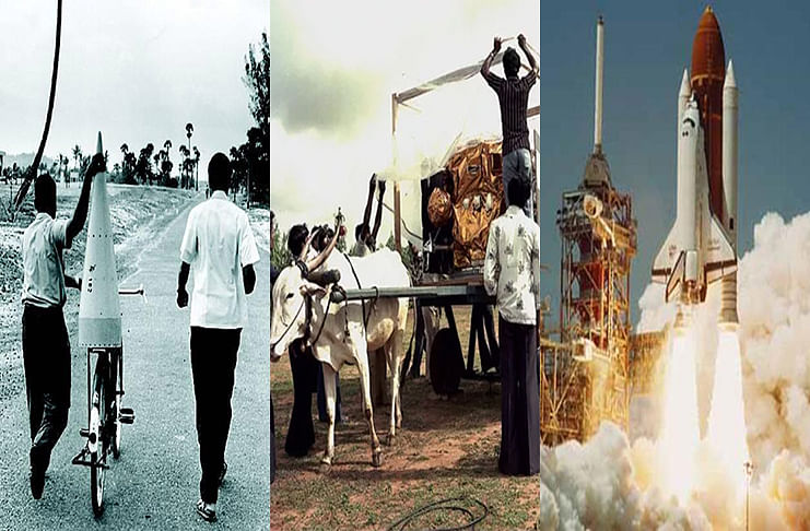 साईकिल और बैलगाड़ी से पहुंचे थे भारत के पहले रॉकेट