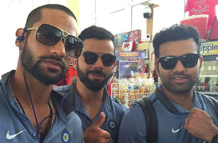 इंडियन क्रिकेटर्स ने अमेरिका में मियामी हीट के खिलाड़ियों से की मुलाकात